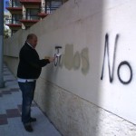 Pintada antisemita en Torremolinos 10-6-2010