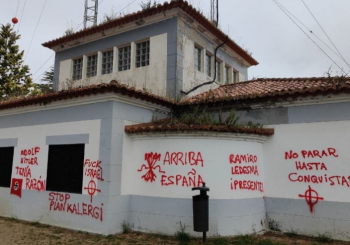 pintadas antisemitas y nazis Vigo 6.8.24