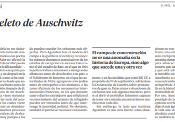 El Pais el esqueleto e Auschwitz