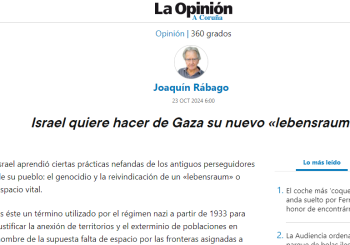 Joaquin Rabago Opinión A Coruña 23.10.24