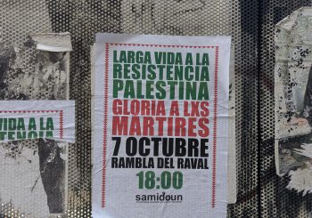 Cartel Samidoun 7 oct