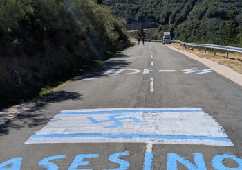 Pintada suelo Vuelta Ciclista