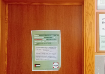 Cartel puerta médico