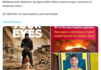 Tuit contra el futbolista Solomon