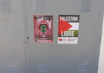 pegatina boicot Israel estacion Castellon (1)