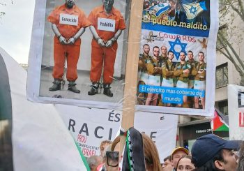 pancarta dia contra racismo Barcelona